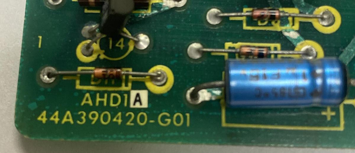 Used GE GENERAL ELECTRIC,AHD1A 44A390420-G01, CIRCUIT BOARD