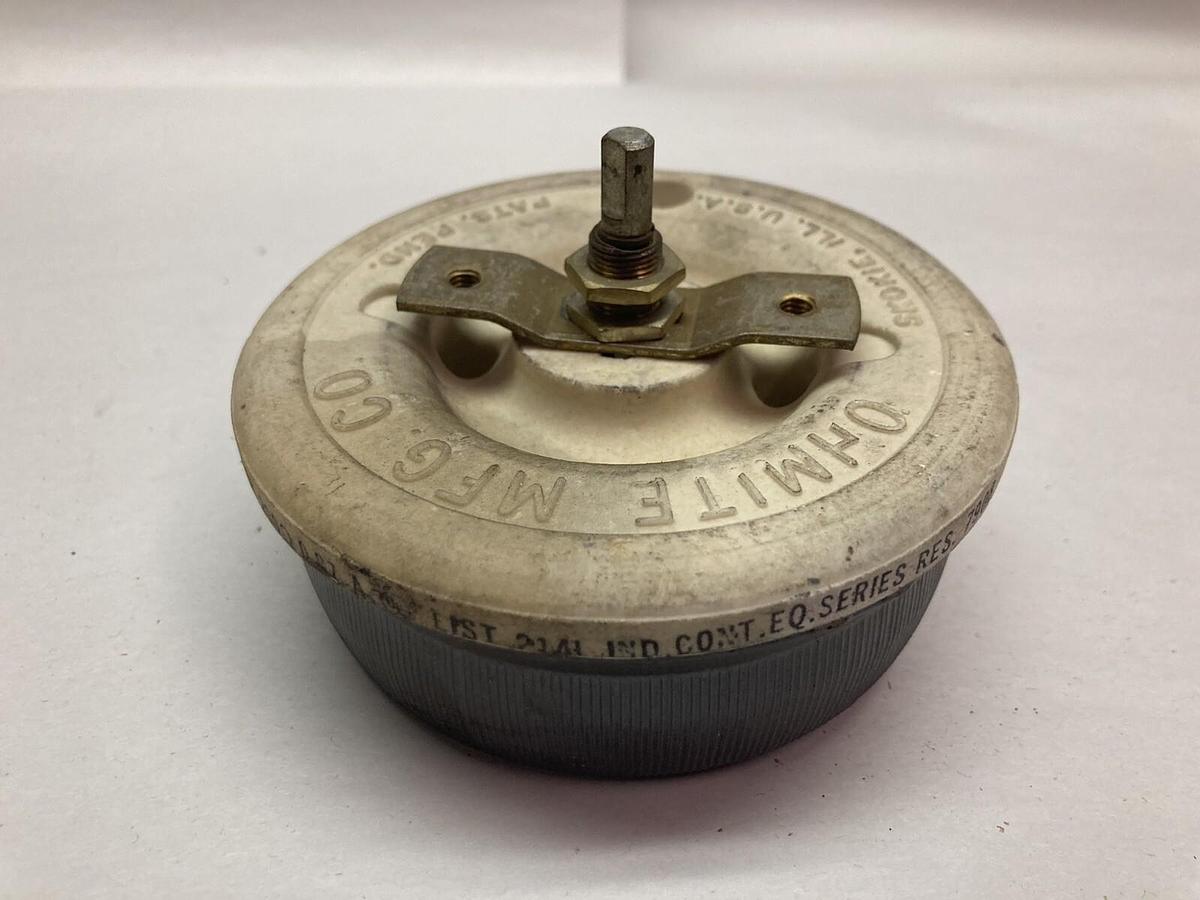Used Ohmite,0538,Rheostat 0.87A Series 7908