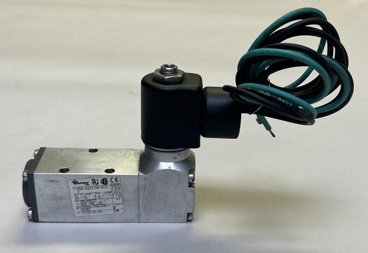 Used VERSA,KSG-4232-6K-A12,FOUR WAY SOLENOID VALVE