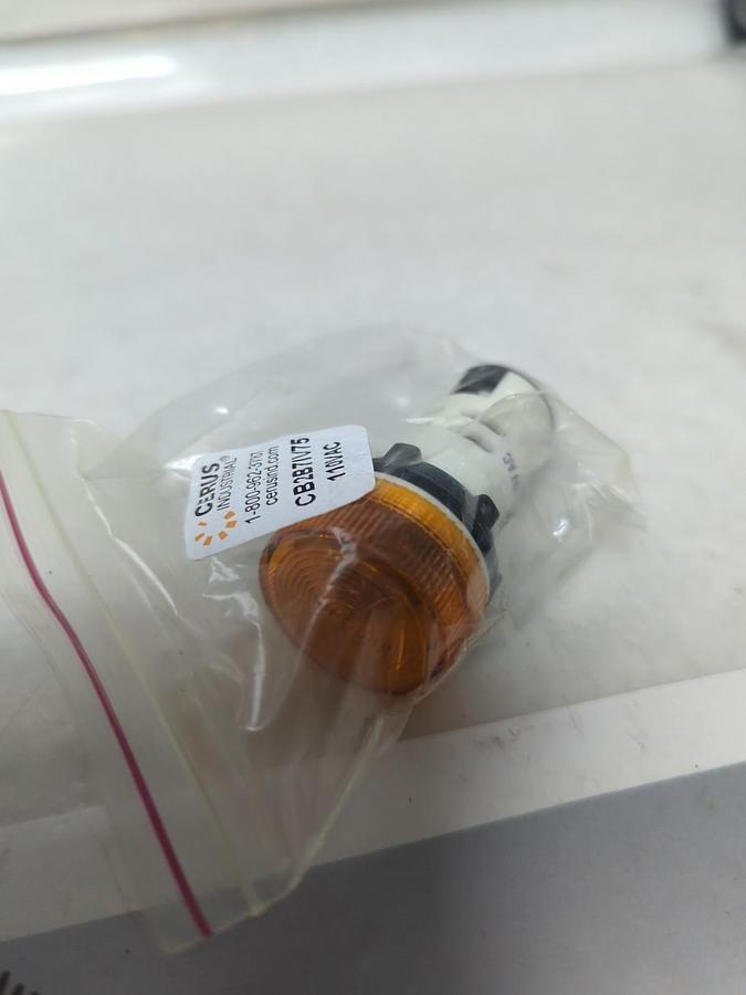 CERUS,CB2B7IV75,PILOT LIGHT AMBER 110VAC NOS