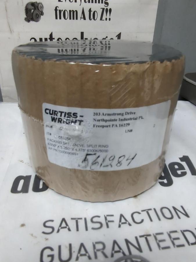 CURTISS WRIGHT,561284,PACKING SET VALVE SPLIT RING 4X5.25X4.375 INCH