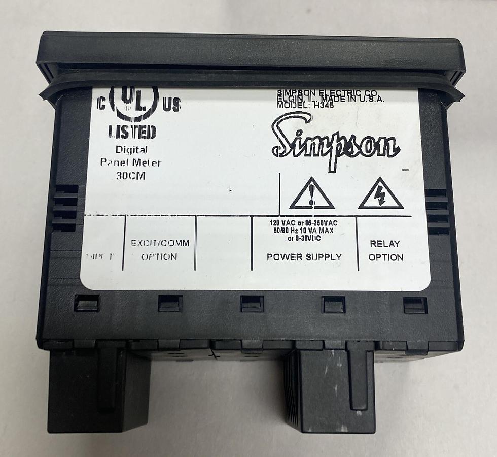 Simpson,H345,Digital Panel Meter NOS