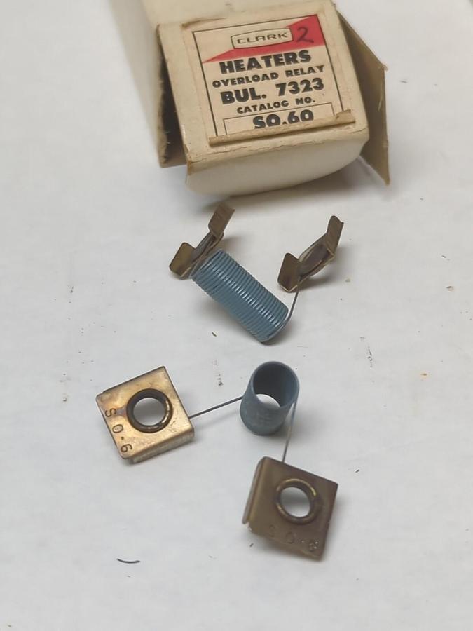 CLARK,S-0.60,OVERLOAD HEATER ELEMENT LOT OF 9 NOS