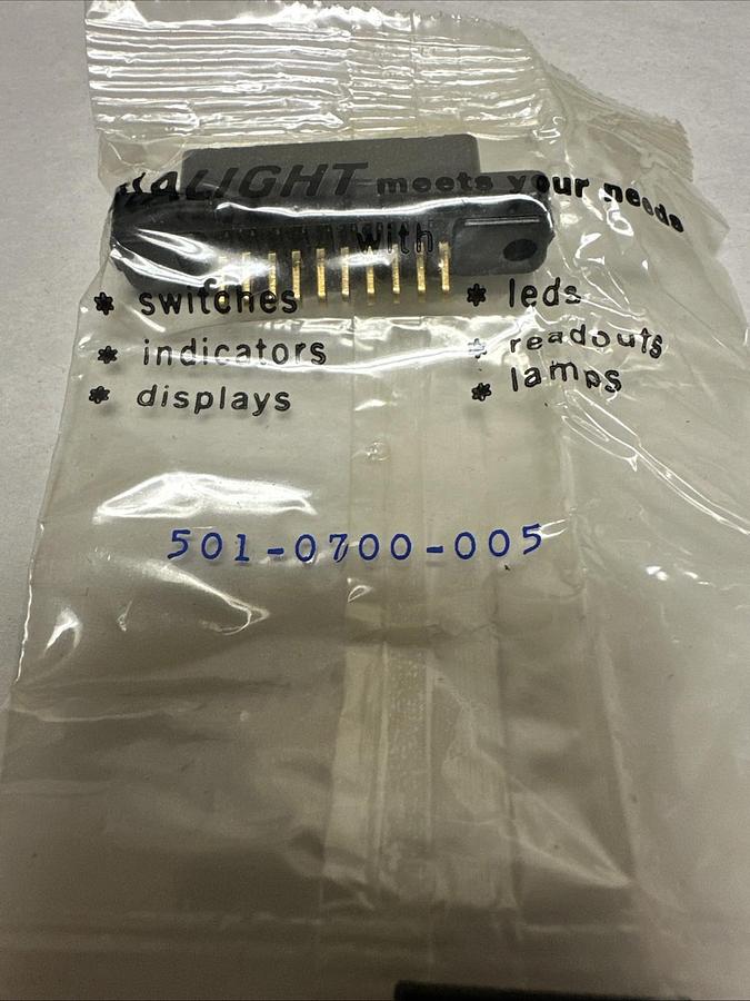 Dialight,501-0700-005,10 Pin Card Edge Connectors LOT of 7