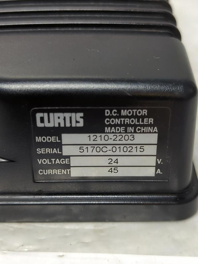 Used CURTIS,1210-2203,DC MOTOR CONTROLLER 24V CURRENT 45A PRE-OWNED