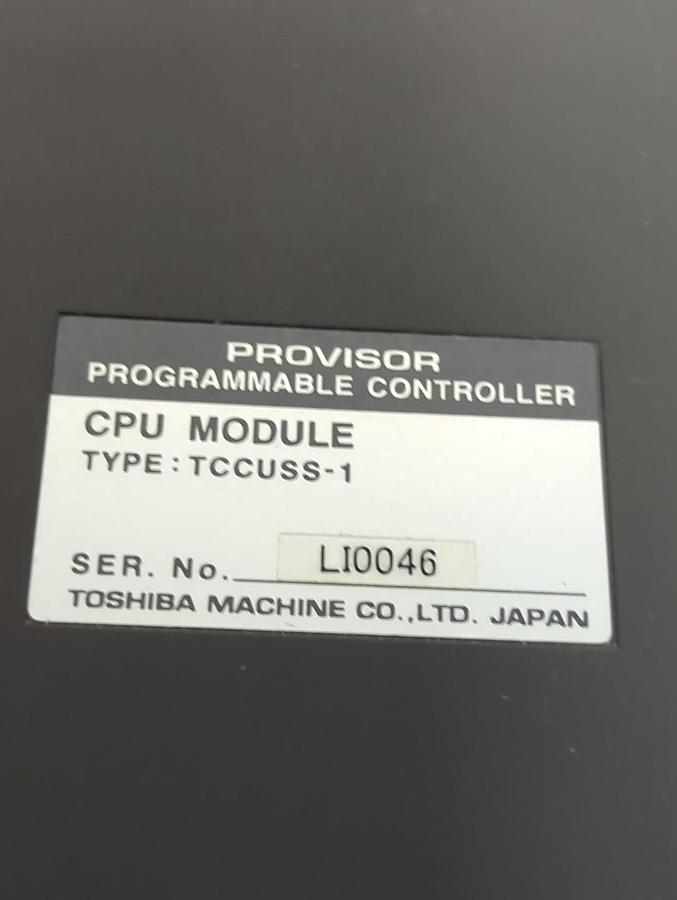 Used TOSHIBA,TCCUSS-1,PROVISOR PROGRAMMABLE CONTROLLER CPU MODULE PRE-OWNED