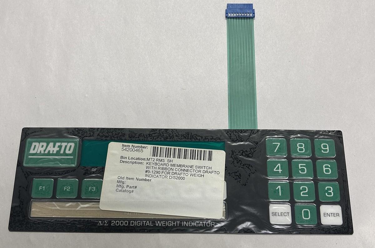 DRAFTO,D/S2000,KEYBOARD MEMBRANE SWITCH NOS