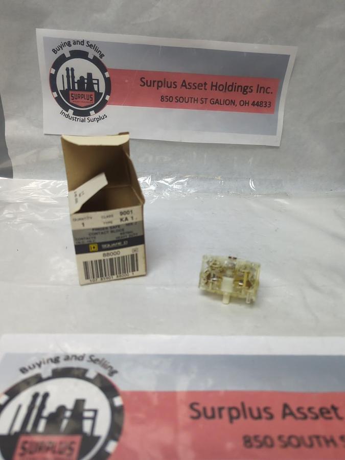 SQUARE D,9001 KA 1,FINGER SAFE CONTACT BLOCK SERIES J NOS