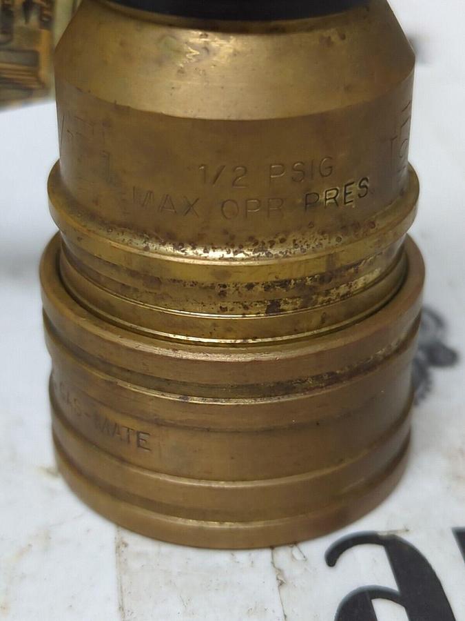 HANSEN COUPLING,ANSI Z21.41,GAS-MATE COUPLING FITTING 1/2PSIG NOS