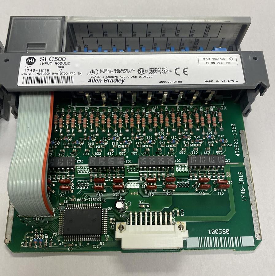 Used Allen Bradley,1746-IB16,Ser C Input Module Lot Of 2