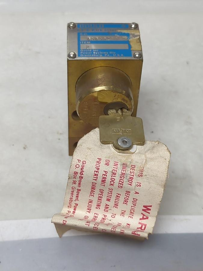 Used GOULD,45A59259,I.T.E. KIRK INTERLOCK WITH KEY PRE-OWNED