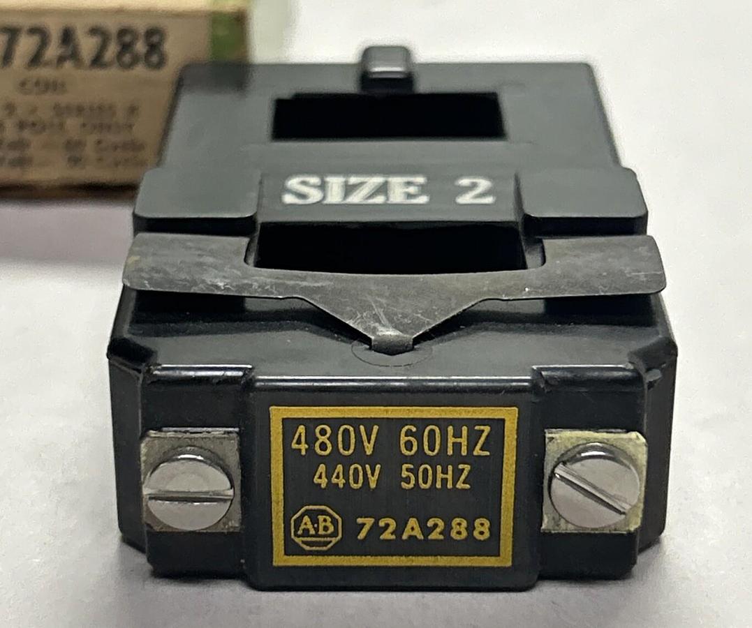 Used ALLEN BRADLEY,72A288,SIZE 2 COIL NEW