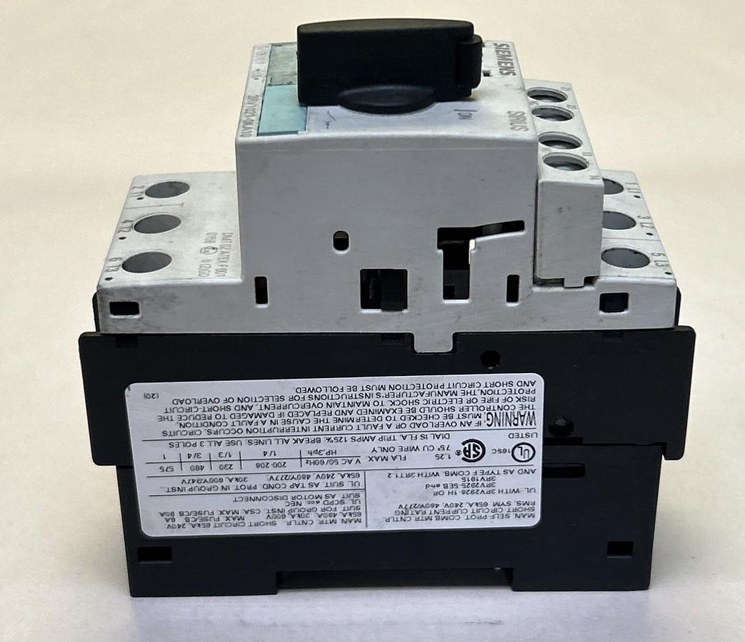 Used SIEMENS,3RV1021-0KA10,MOTOR STARTER