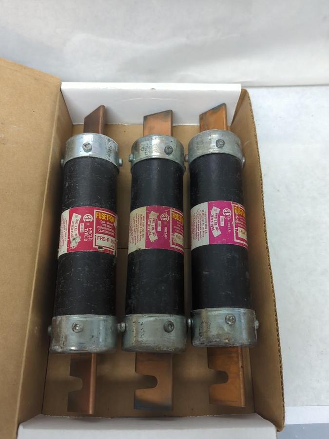 Used COOPER BUSSMANN,FRS-R-150,FUSETRON 150 AMP FUSE LOT OF 3 PRE-OWNED