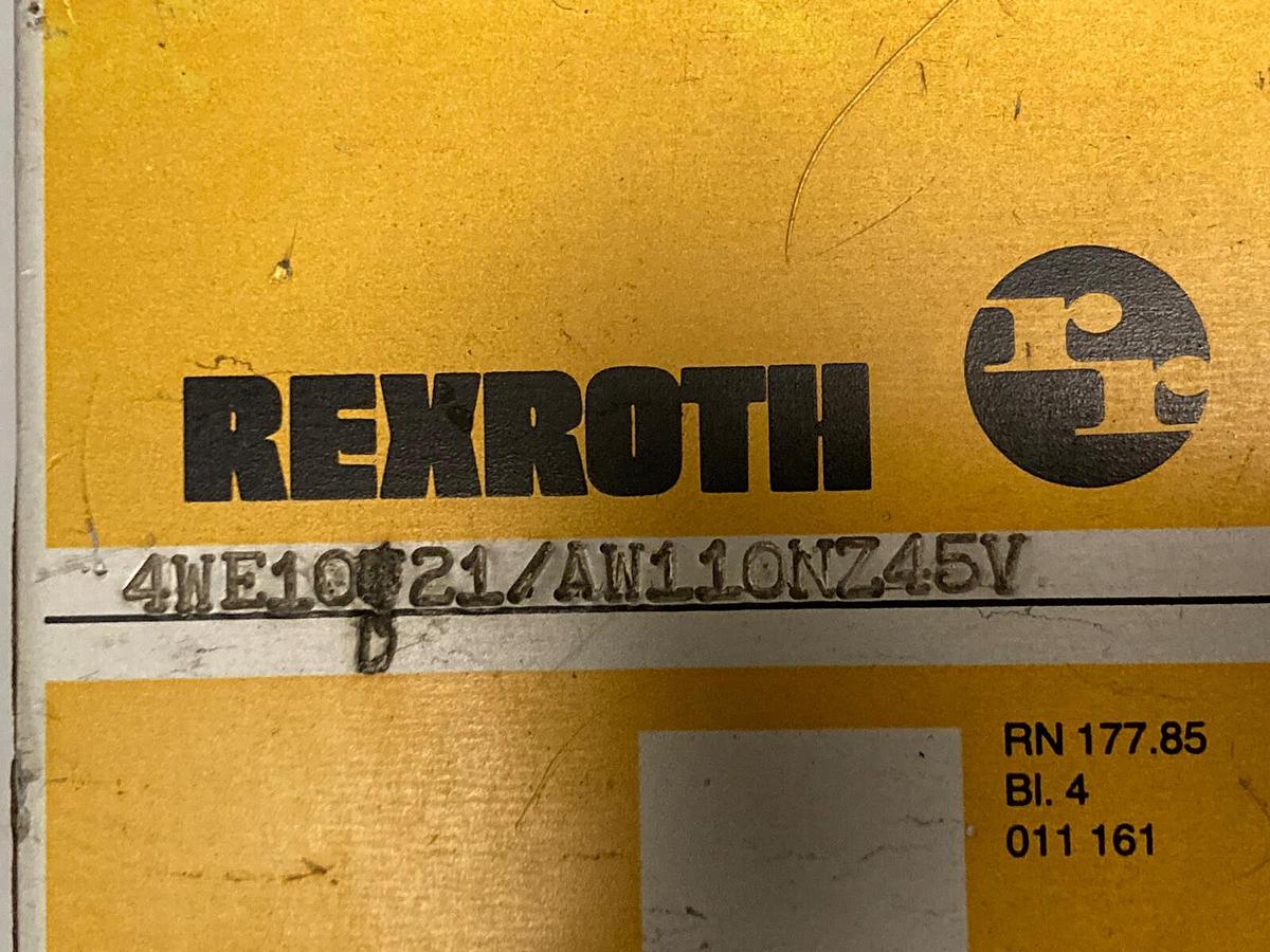 Used Rexroth,4WE10D-21/AW110NZ45V,Solenoid Valve