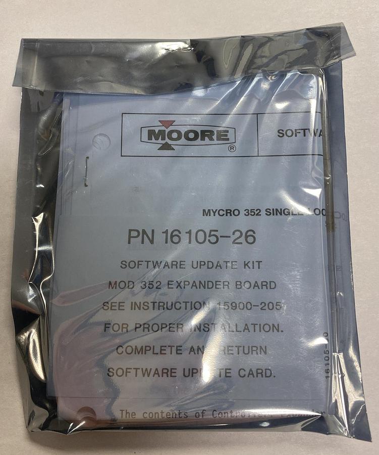 Used MOORE,16105-26,SOFTWARE UPDATE KIT MOD-352 New