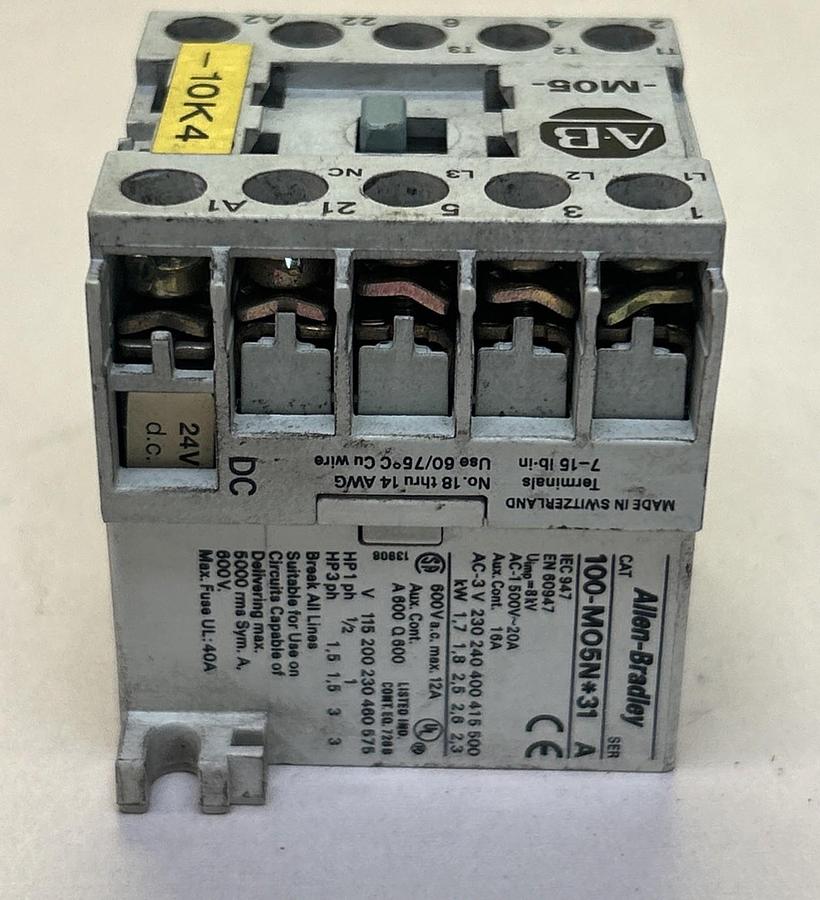 Used ALLEN BRADLEY,100-MO5N*31,CONTACTOR