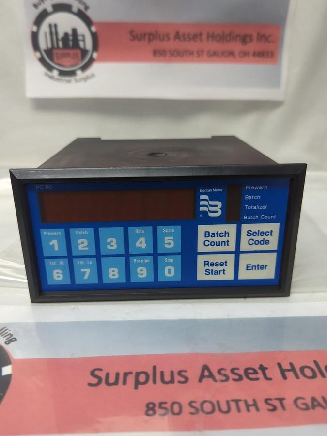 Used BADGER METER,58842-400,METER PC-80 PRE-OWNED