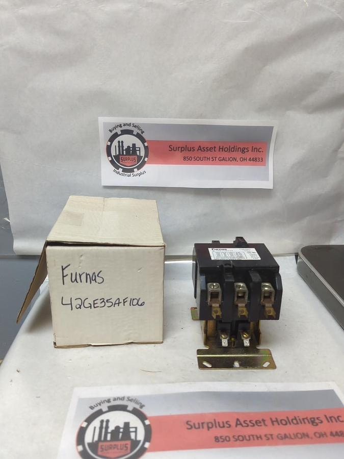 Used FURNAS,42GE35AF106,DEFINITE PURPOSE CONTROLLER SERIES D 3-POLE PRE-OWNED