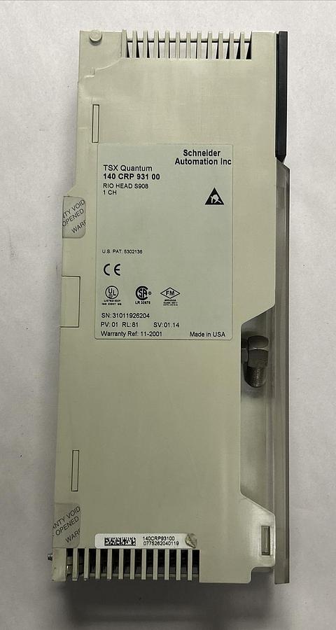 Used SCHNEIDER ELECTRIC,140-CRP-931-00,RIO HEAD MODULE