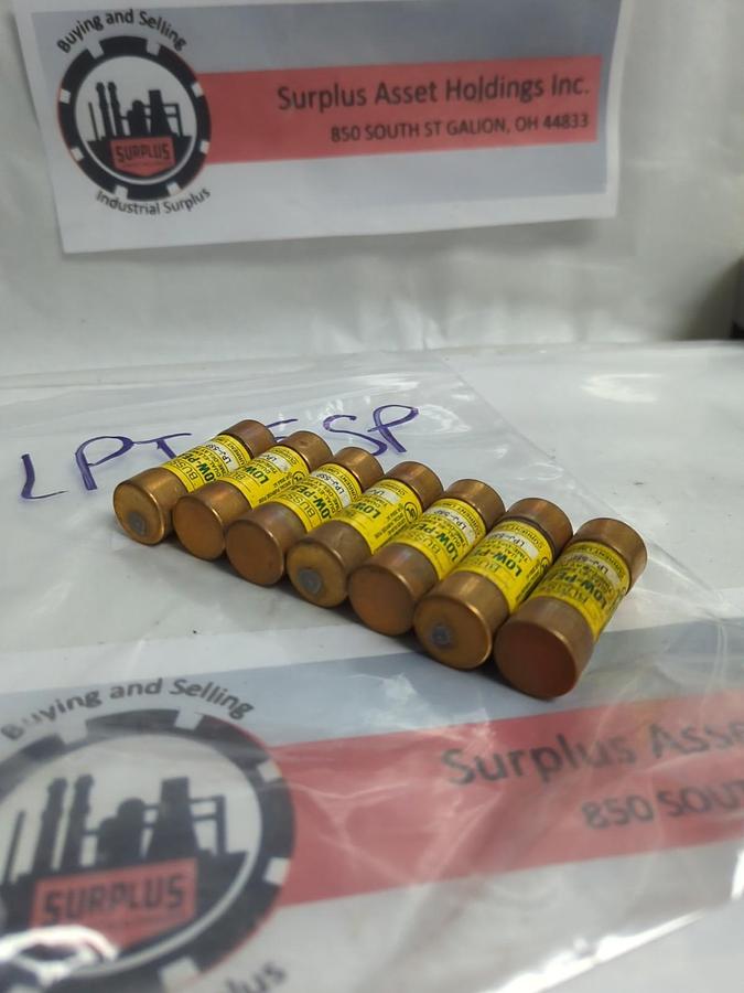 Used COOPER BUSSMANN,LPJ-5SP,LOW-PEAK 5 AMP FUSE LOT OF 7 PRE-OWNED