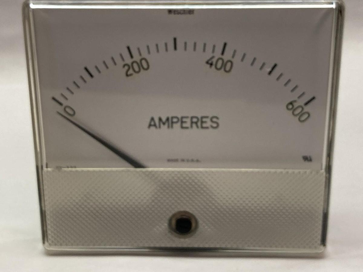 Weschler Instruments,GX-372,Panel Meter FS=10 DCV 0-600Amp