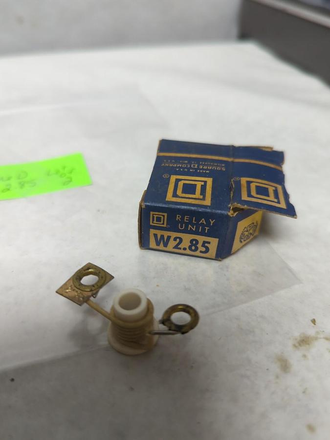 SQUARE D,W 2.85,THERMAL OVERLOAD RELAY HEATER ELEMENT LOT OF 2 NOS