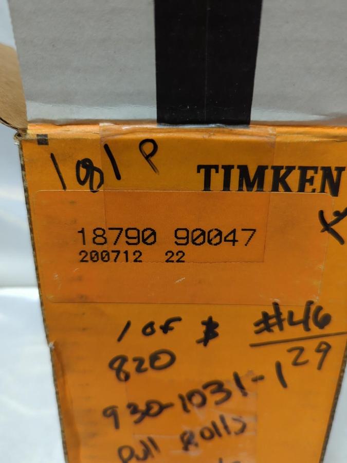 TIMKEN,18790-90047,COMPLETE ROLLER BEARING CONE NOS