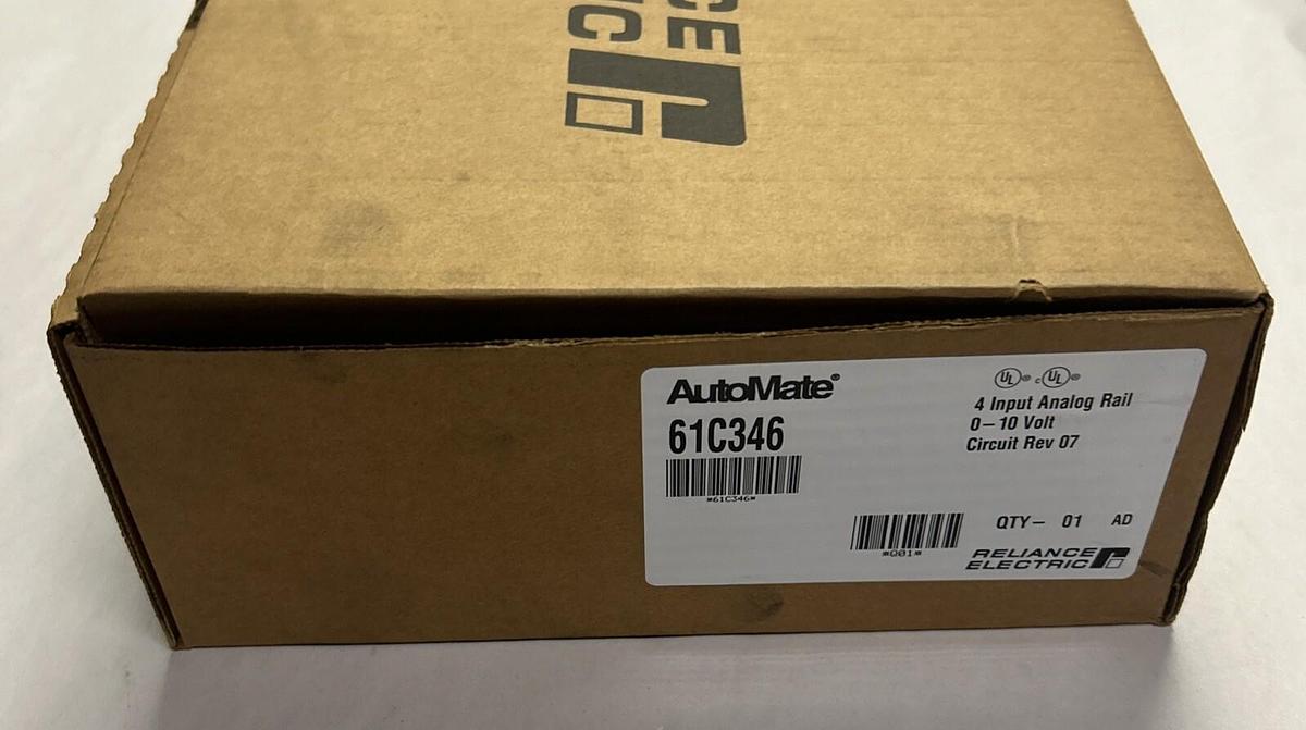 Used RELIANCE,61C346,ANALOG INPUT MODULE NEW