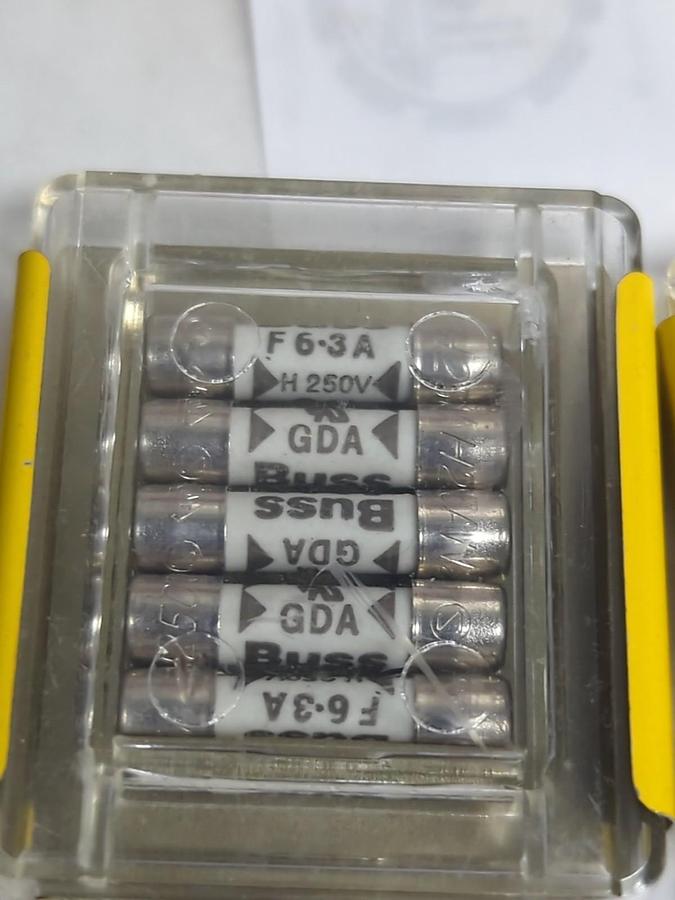 COOPER BUSSMANN,GDA 6.3A,FUSE LOT OF 20 PCS NOS
