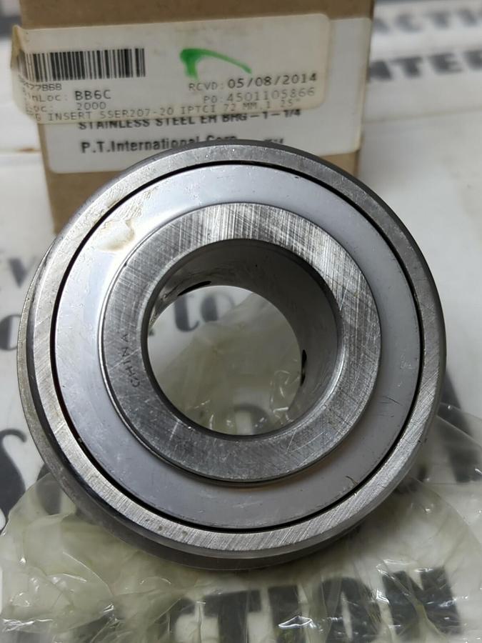IPTCI,SSER207-20,STAINLESS STEEL BALL INSERT BEARING NOS