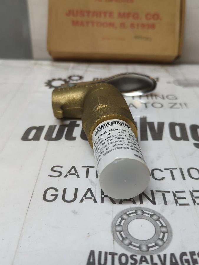 JUSTRITE,08902,SAFETY DRUM FAUCET 3/4 INCH BRASS