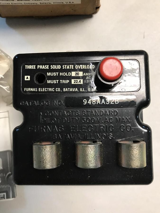 Furnas,94AA32B,Solid State Overload Relay NOS