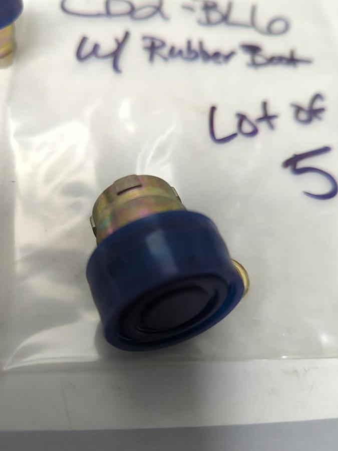 CERUS,CB2-BL6,BLUE PUSHBUTTON WITH RUBBER BOOT LOT OF 5 NOS