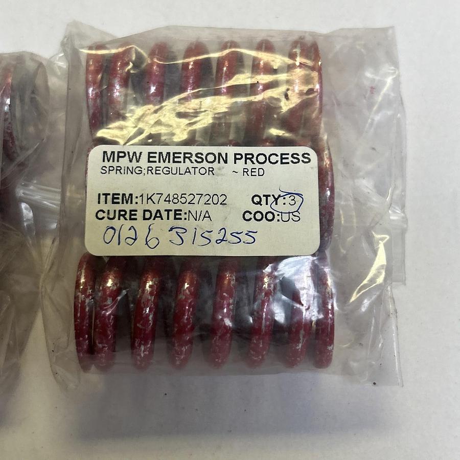 MPW EMERSON PROCESS,1K748527202,REGULATOR SPRING LOT OF 6 NOS