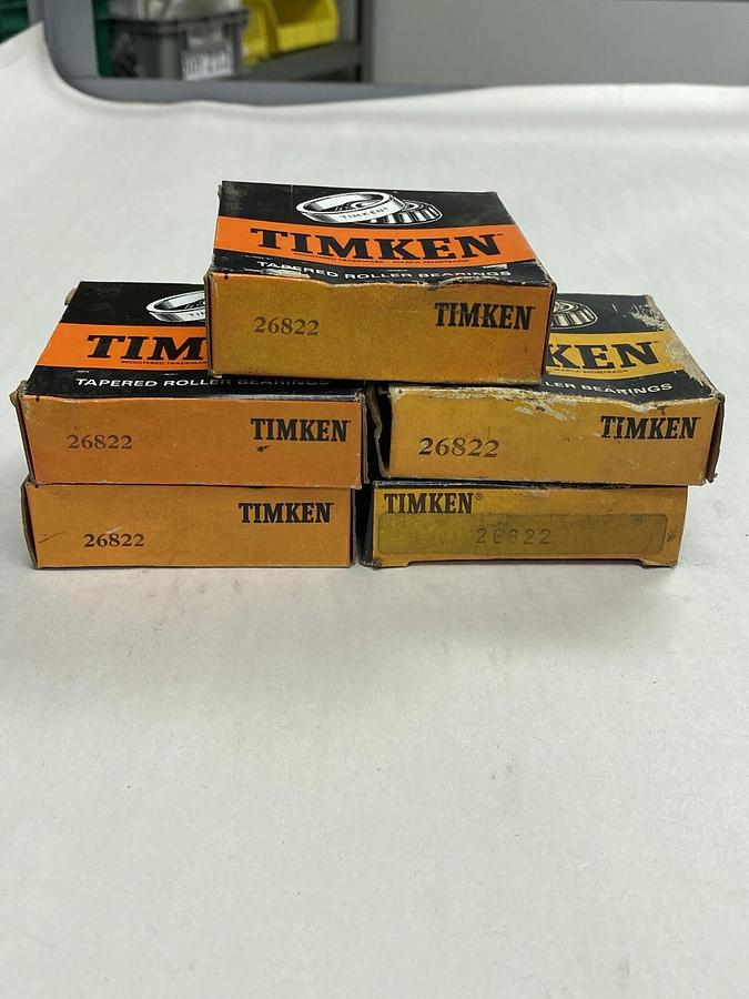 Used Timken,26822,Tapered Roller Bearing Cup Lot Of 5 NOS