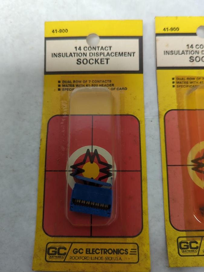 GC ELECTRONICS,41-900,14 CONTACT INSULATION DISPLACEMENT SOCKET LOT OF 3 NOS