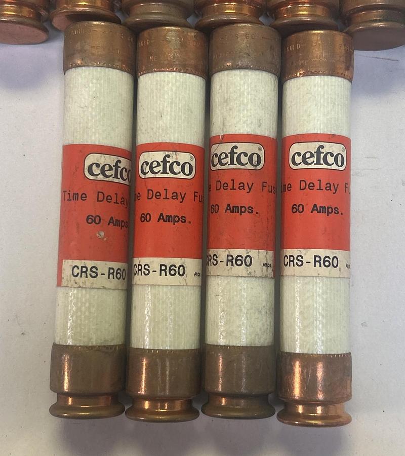 Used CEFCO,CRS-R60,FUSE 60A 600V LOT OF 26