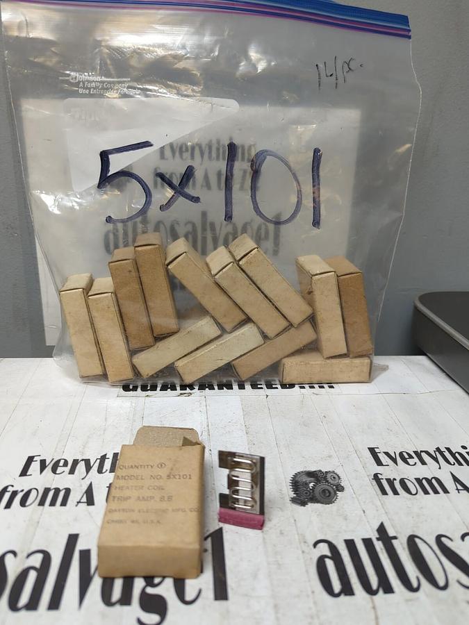 DAYTON ELECTRIC,5X101,HEATER COIL TRIP AMP 8.8 LOT OF 14 NOS