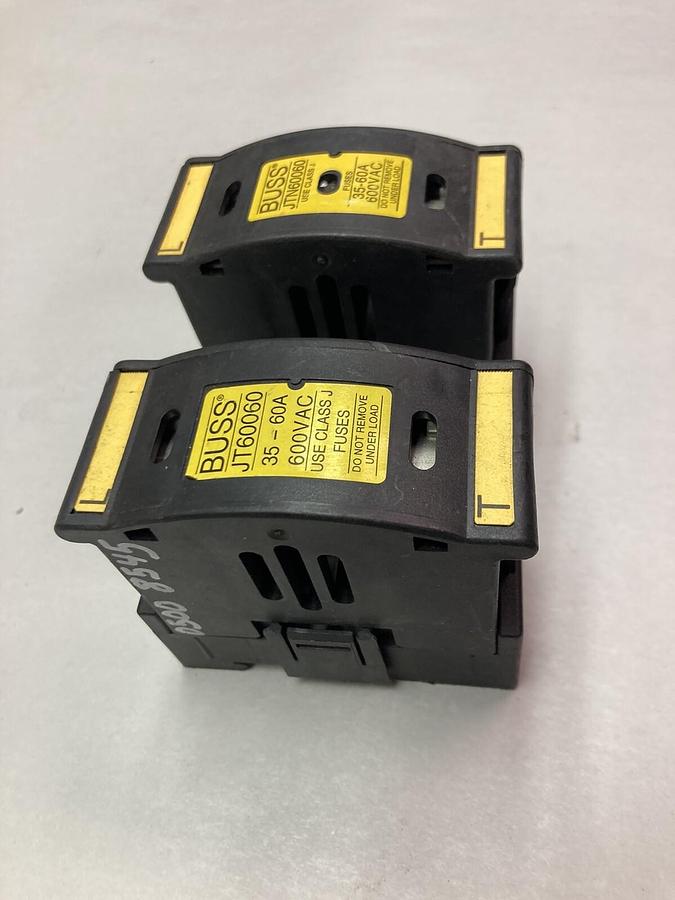 Used Buss,JT60060,Fuse Holder 35-60A 600VAC LOT OF 2