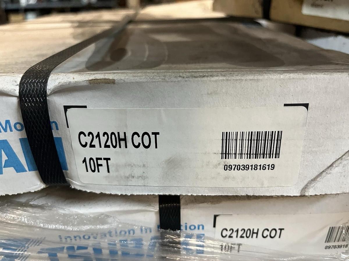 Tsubaki,C2120H-COT,10FT Roller Chain Double Pitch Heavy Series Cottered