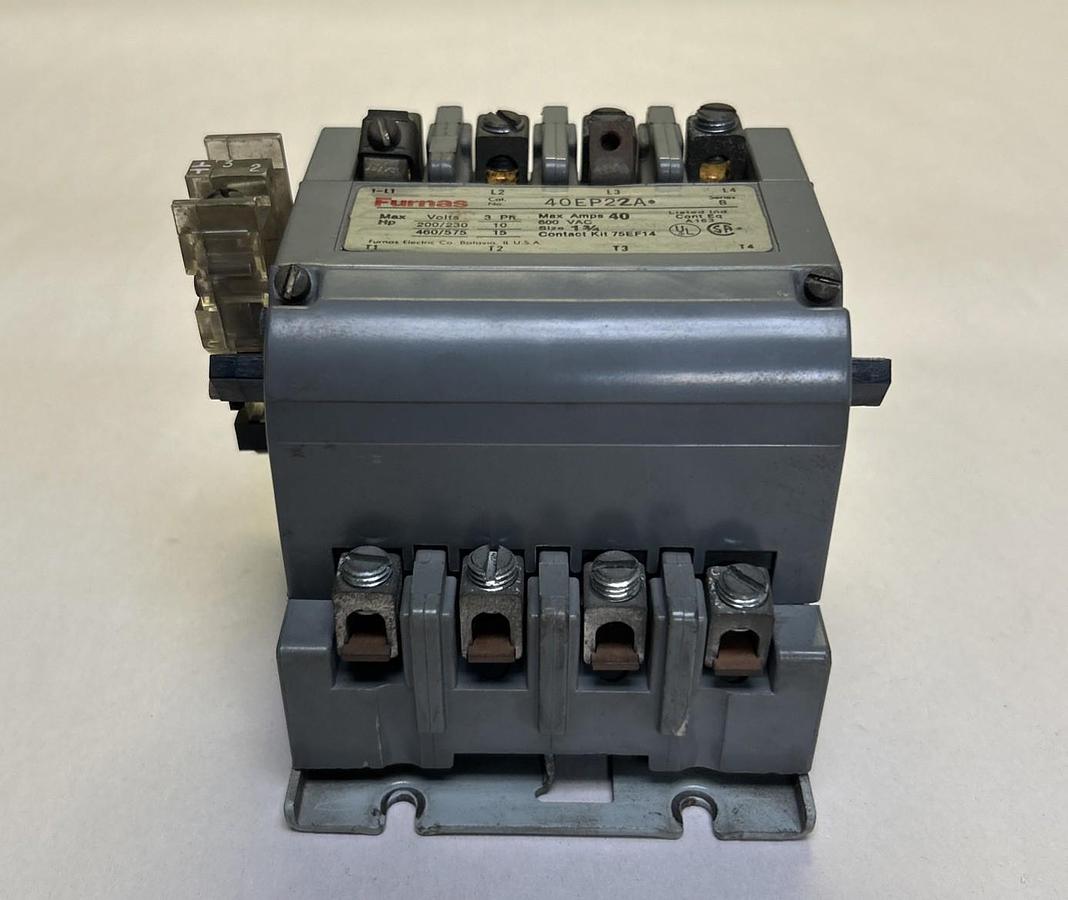 Used FURNAS,40EP22AA,CONTACTOR SIZE 1-3/4 600V