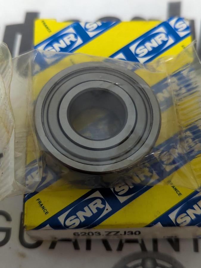 SNR,6203-ZZJ30,BEARING 1-1/2X7/16X5/8 INCH LOT OF 2