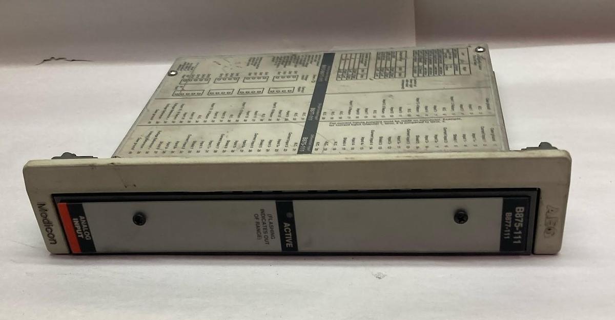 Used AEG Modicon,B875-111,Analog Input Module