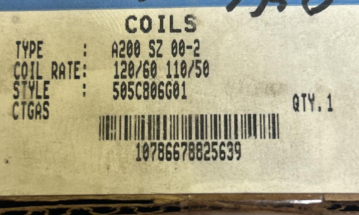 WESTINGHOUSE,A200SZ00-2,COIL 110/120V NOS