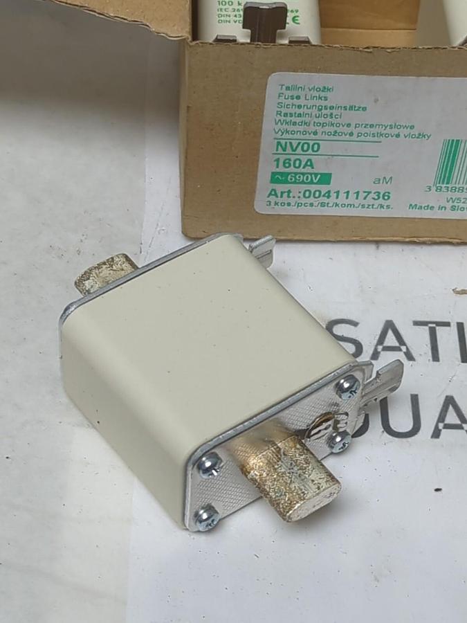 ETI,NV00 NH00,FUSES 160 AMP 690 VOLT BOX OF 3 NOS