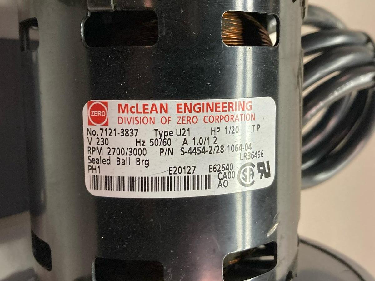 McLean Engineering,7121-3837,Motor w/APW Model 2NB3500S39 43-2013-02 Rev 2