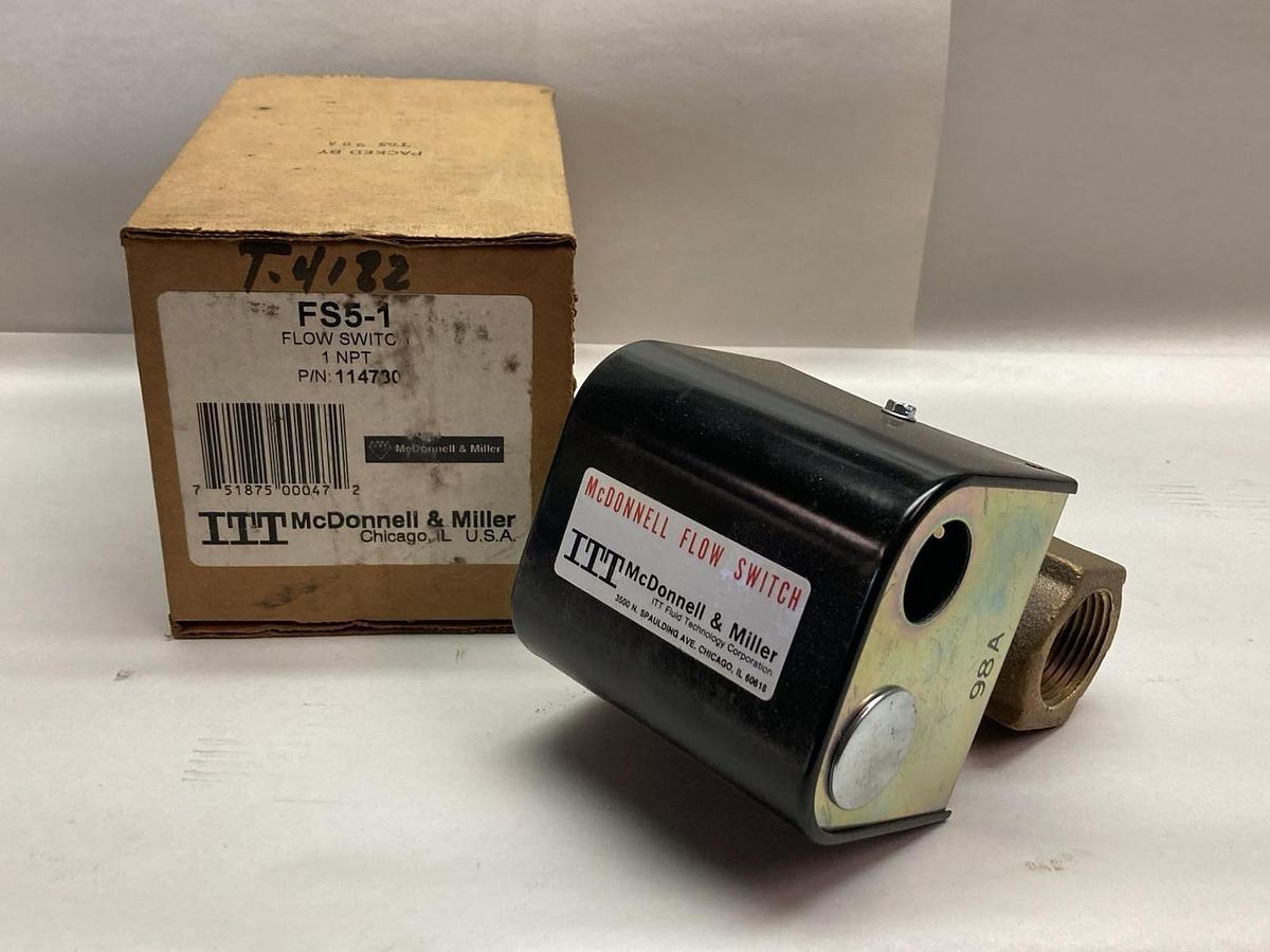 ITT McDonnell & Miller,FS5-1,Flow Switch 1 NPT 114780