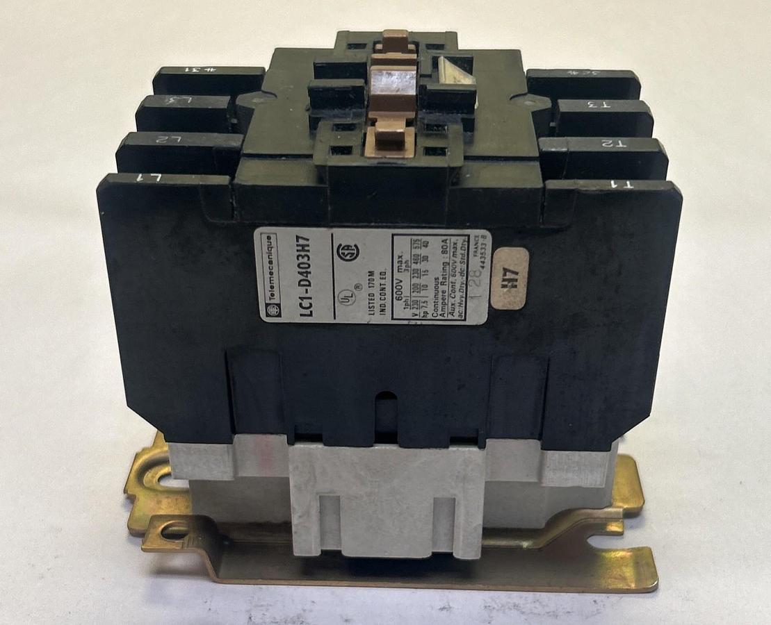 Used TELEMECANIQUE,LC1-D403H7,CONTACTOR