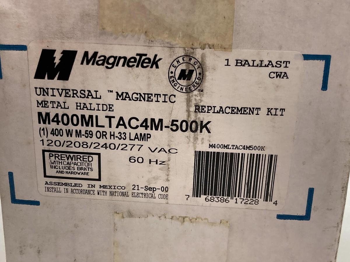 Used MagneTek,S400MLTAC4M-500K,Lamp Replacement Kit 400W